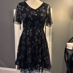 Nowadays Black Star Dress - Size S